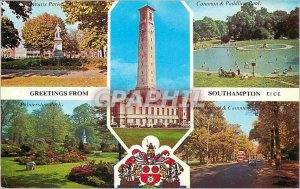 Modern Postcard Greetings from Southampton