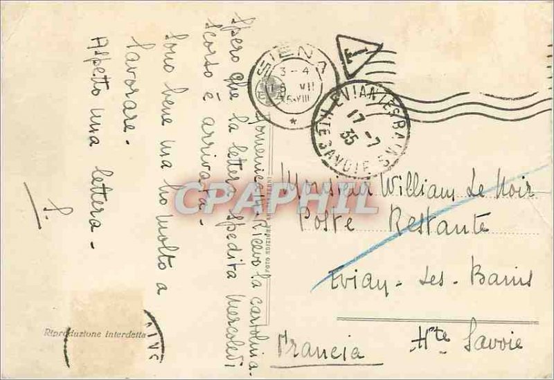 Postcard Modern Siena Palazzo Chigi-Saracini