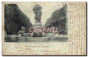 Paris Old Postcard Fountain Carpeaux