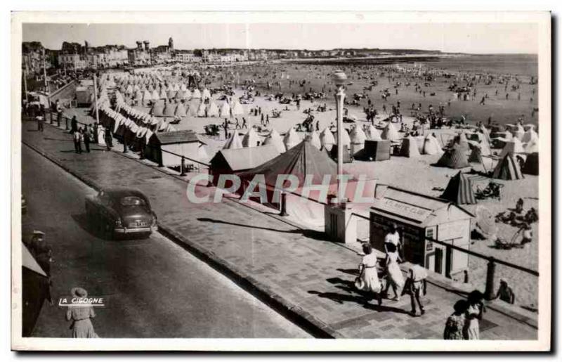 Old Postcard Sables D Olonne Beach