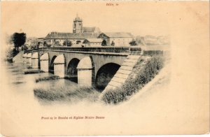 CPA Dole Pont le Doubs et Eglise Notre Dame (1265109) 