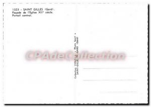 Modern Postcard Saint Gilles Facade De I'Eglise Central Portal