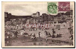 Old Postcard Mers les Bains Beach and Villas