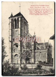 Postcard Old Rumilly les Vaudes Aube Saint Martin Church My Hist