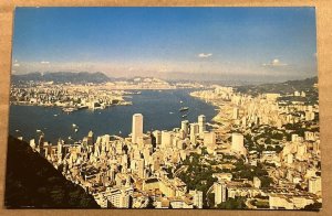 POSTCARD UNUSED - PANORAMA OF HONG KONG HARBOUR, HONG KONG, CHINA