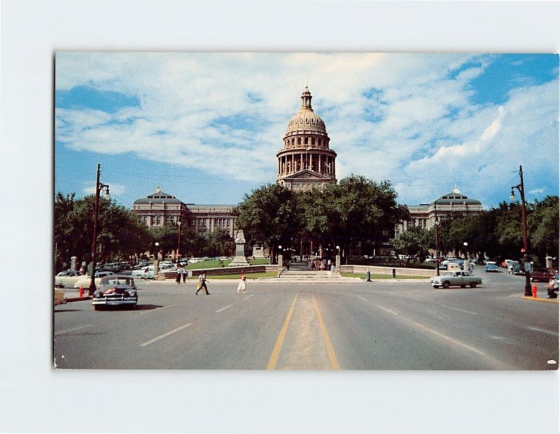 Postcard Congress Avenue and the State Capitol, Austin, Texas