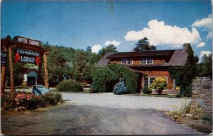 Vtg Flagstaff Arizona AZ Arrowhead Lodge Motel Route 66 1950s View Postcard