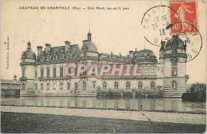 Old Postcard Chateau de Chantilly (Oise) Cote Nord Park View