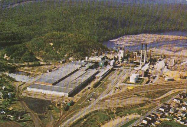 Canada Quebec La Tuque International Paper Company Aerial View