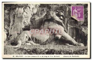 Old Postcard Belfort Lion bartholdi Artwork