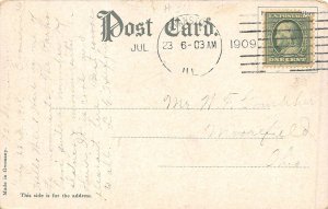 Chicago Illinois 1909 Postcard Logan Monument Grant Park 