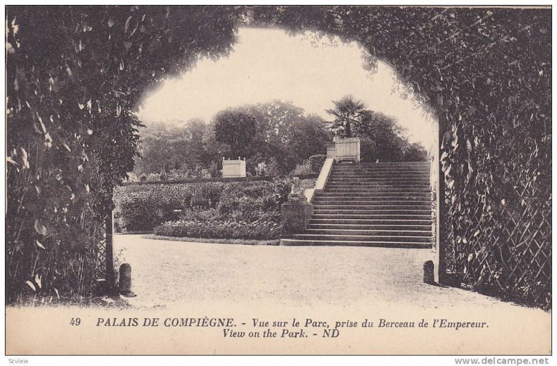 View On The Park, Palais De Compiegne (Oise), France, 1900-1910s