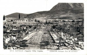 Greece Corinth Ancient Lechaion RPPC 06.39