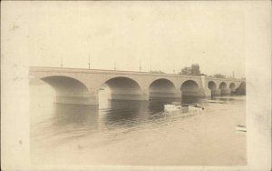 Hartford Connecticut CT Bridge c1910 Unidentified Real Photo Postcard