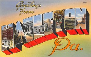 Greetings From Hazleton, Pennsylvania USA Unused 
