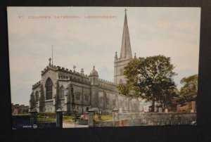 Mint Postcard Ireland Cathedral Londonderry Famous Throughout the World Series