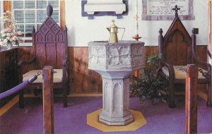 St. Peters Church Est 1612 Baptismal Font St. Georges Bermuda