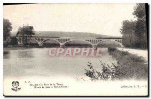 Postcard Old Aqueduct of the Vance waters (Route de Sens in Yonne Pont)