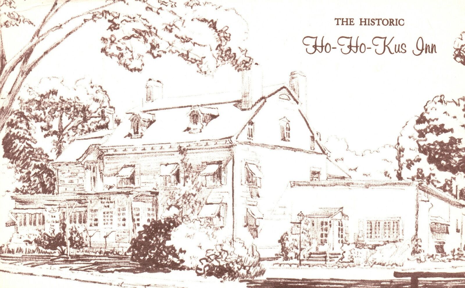 Vintage Postcard 1930's The Historic Ho Ho Kus Inn Holiday Magazine New Jersey Europe United