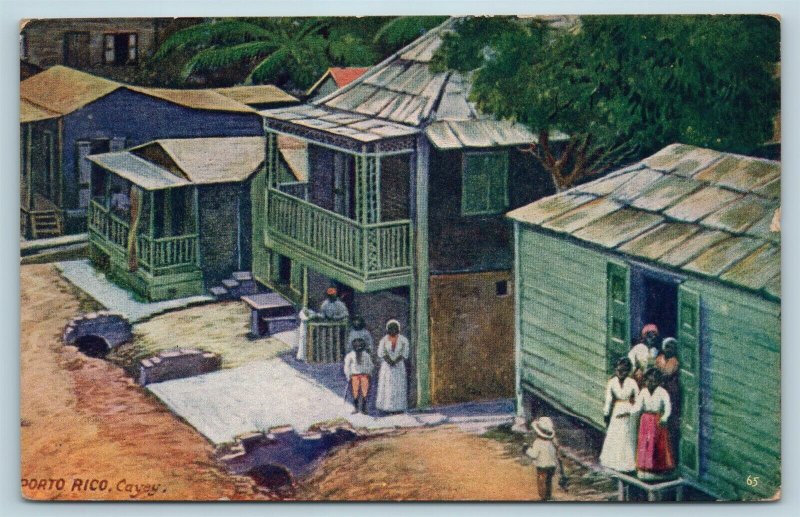 Postcard Puerto Rico Cayey Homes c1912 View Woman's World Magazine Ad X2