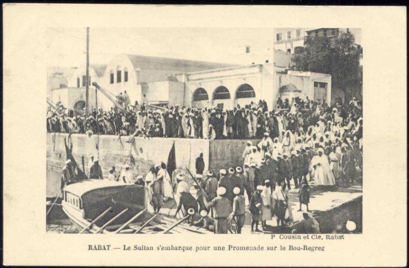 morocco, RABAT, Bou Regreg, Sultan Mohammed V (1910s)