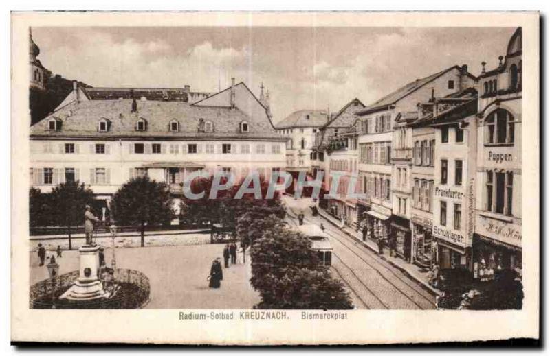 Postcard Old Radium Solbad Kreuznach Bismarckplatz
