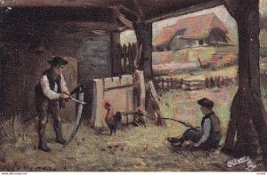 In The Barn, Rustic Homesteads, 1900-1910s; TUCK 9022