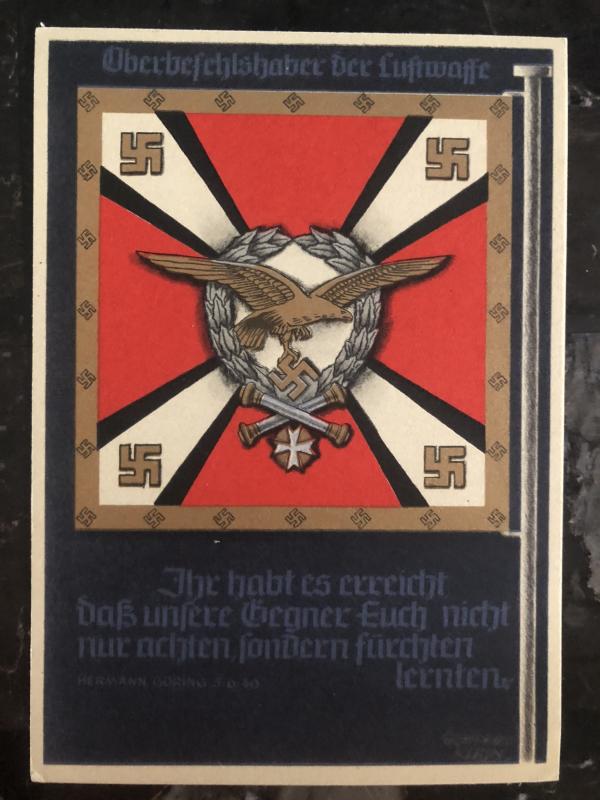 Mint Germany Patriotic Postcard German Air Force Third Reich