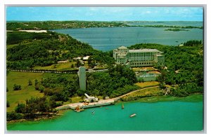 c1968 Vintage Postcard Bermuda Castle Harbour Hotel Golf Beach Club Aeriel View