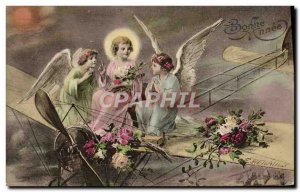 Old Postcard Illustrator Angels Angel Jet