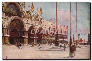 Italia - Italy - Italy - Venice - Venezia - Piazza e Chiesa S Marco - Old Pos...