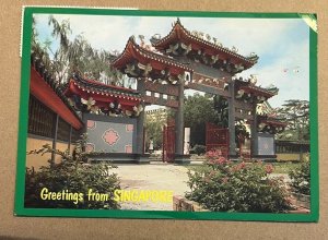 1984 USED POSTCARD - GREETINGS FROM SINGAPORE