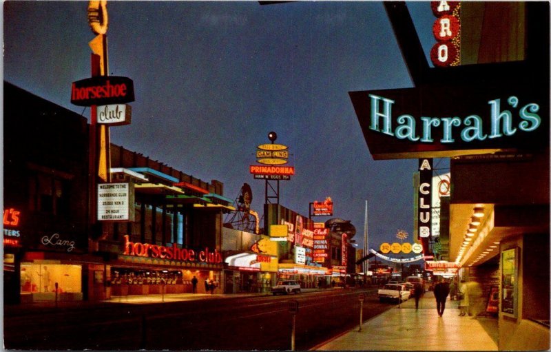 Nevada Reno South Virginia Street At Night