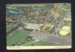 UNIVERSITY OF NOTRE DAME FIGHTING IRISH FOOTBALL STADIUM AERIAL VIEW POSTCARD