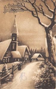 BG4732 winter landscape  neujahr new year  germany  greetings