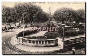 Montpellier - Square Station Palavas and Esplande - Old Postcard