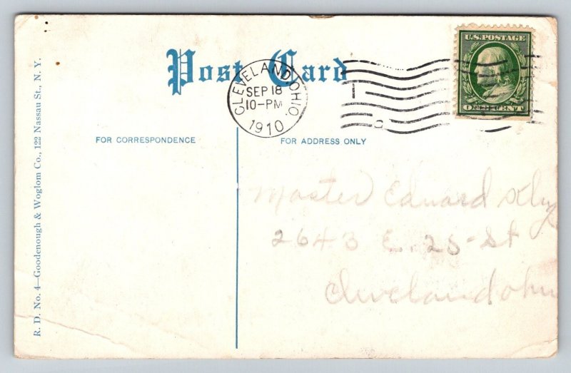 1910  Rally Day Cleveland  Ohio  Postcard