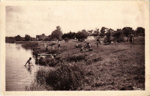 CPA SAMOIS-sur-SEINE Le Camp Barbeau et la Baignade (1299923)