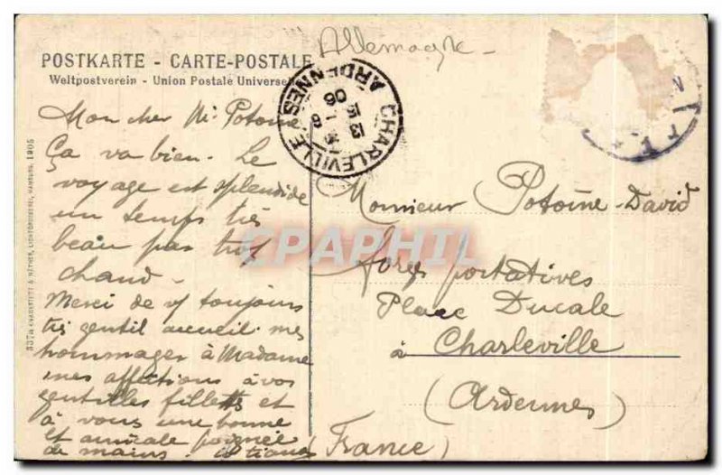 Old Postcard Hamburg Hafen Boat