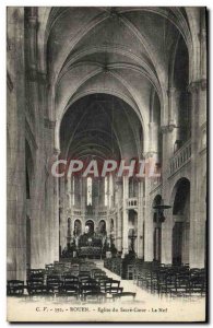 Old Postcard Rouen Church of the Sacred Heart The nave