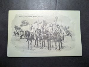 Mint USA Native Americans Postcard Buffalo Bills Wild West