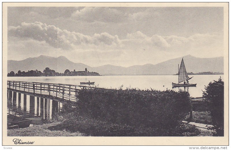 Chiemsee, Sail Boat, Bavaria, Germany, 10-20s