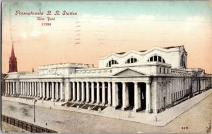 New York Postcard - Pennsylvania Railroad Station - 1910 KJ8