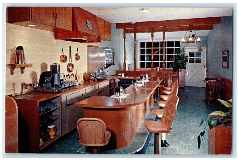 c1960 Swedish Kitchen Restaurant Jackson Hotel Interior Sioux City Iowa Postcard