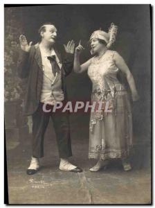 Old Postcard Artists Mary and Jack exentric Comediens