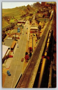 California~State Museum Science Industry~Model Railroad~Trains~1950s Postcard