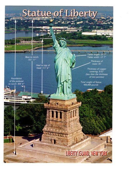 Statue of Liberty - Height, Location & Timeline