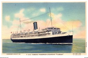 P & O Turbine Passenger Steamship Florida