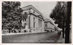 LONDON SOUTH KENSINGTON UK~WORLD ECONOMIC CONFERENCE HALL~TUCK PHOTO POSTCARD