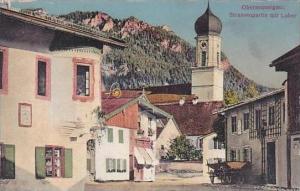 Germany Oberammergau Strassenpartie mit Laber